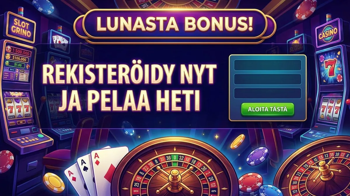Rekisteröidy bonuksella