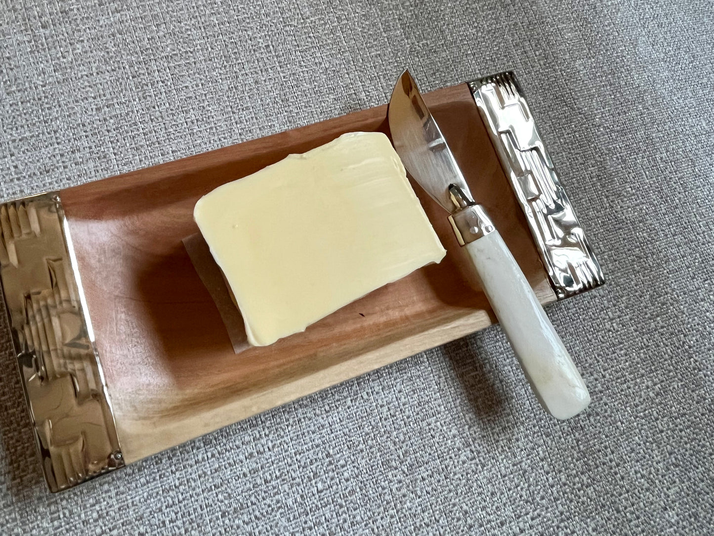 MANTECA wooden butter dish set