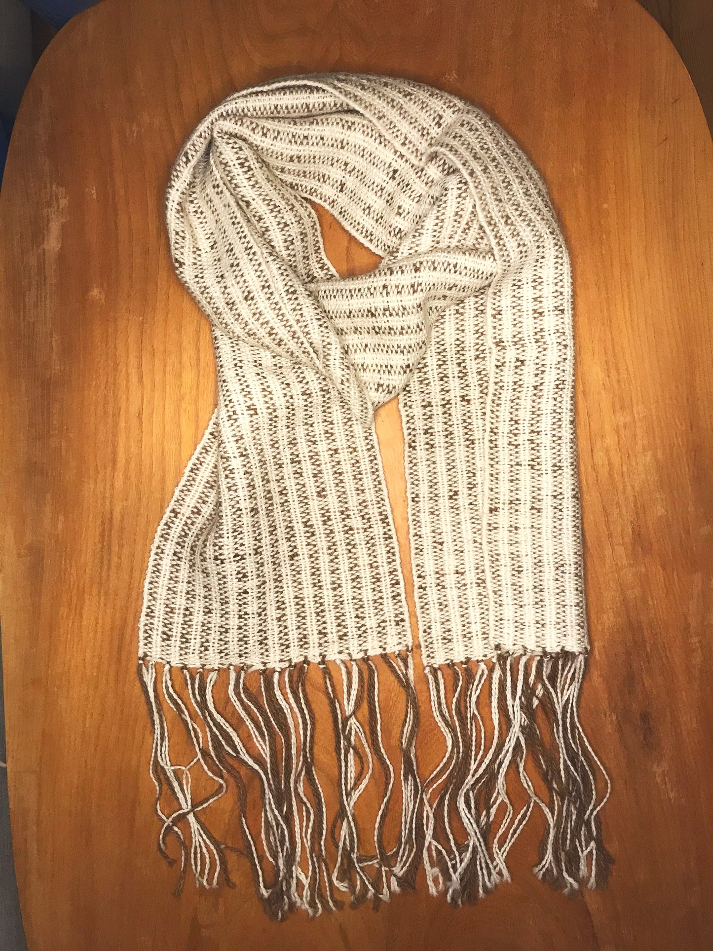 BUFAN scarf with thin stripes