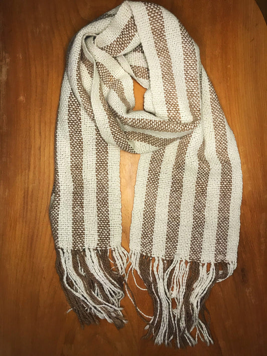BUFAN scarf with wide stripes